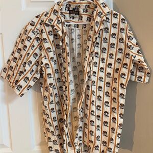 Reunion Outfitter Orange and White Patterned Men's Shirt